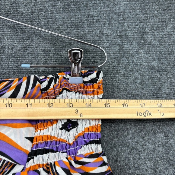 Truth 70’s Orange & Purple Ruffle Flare Colorful Funky Pants Hippie Womens M - Picture 13 of 16